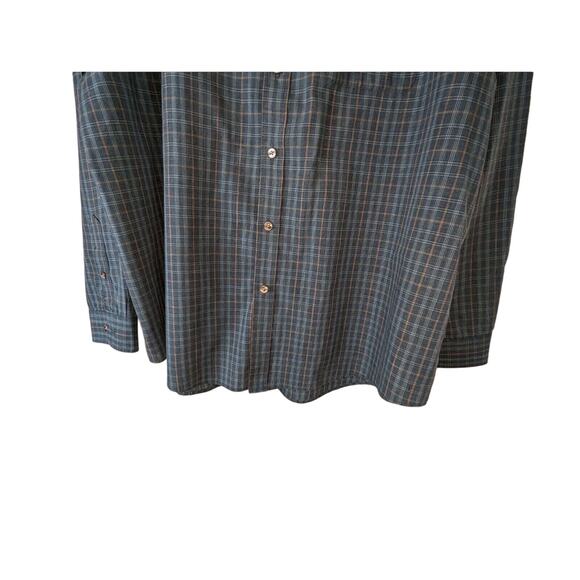 Van Heusen Men's XL Button-Up Long Sleeve Shirt Plaid Pattern - Picture 10 of 13